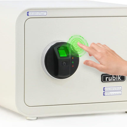 Rubik Medium Fingerprint Safe Box with Keys, RB25QC (25x35x28cm)